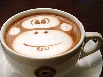 L'art dans le café (Coffee Art) 1