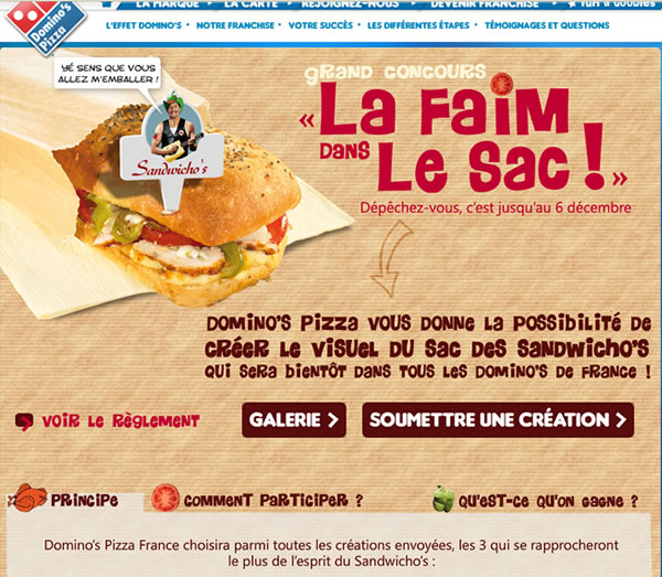concours dominos la faim dans le sac