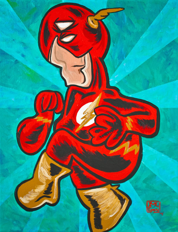 Mike Esparza superheros flash