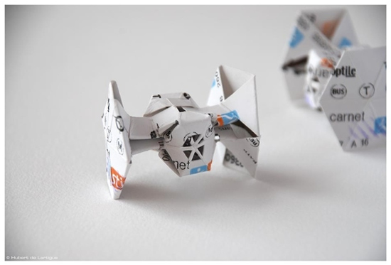 Les tickets de métro Star Wars en Origami 2