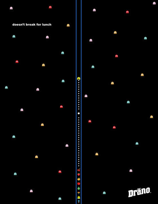 20 Publicités qui utilisent PacMan 5