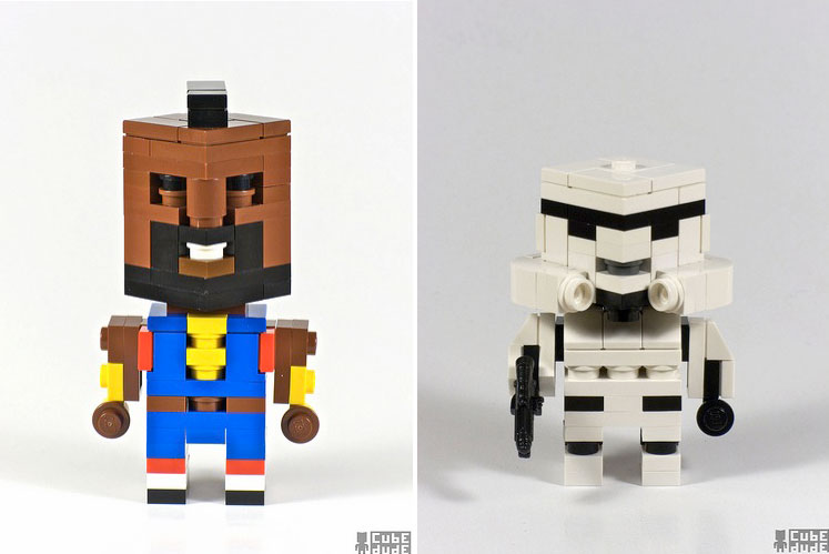 Cube Dude : Les personnages célèbres en lego d’Angus McLane 3