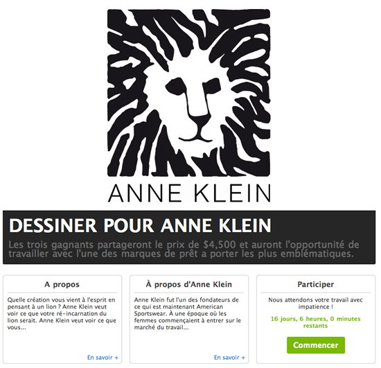 Concours graphisme 2011 : dessiner pour la marque Anne Klein 1