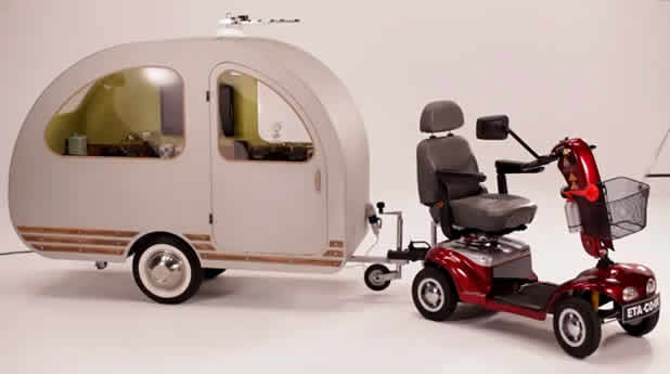 QTvan - La caravane design pour scooter 1