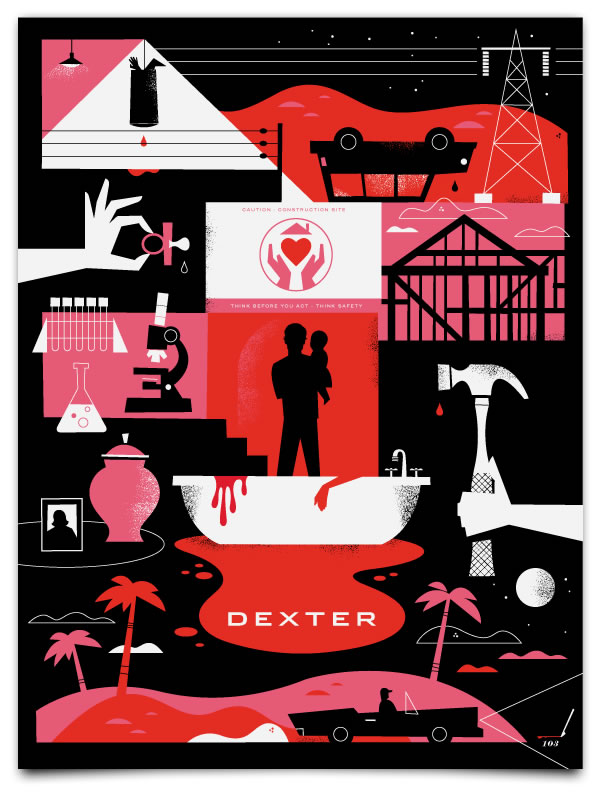 Les affiches design DEXTER de Mattson Creative 13