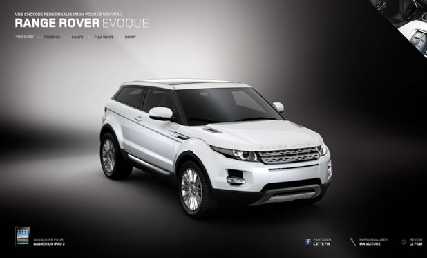 Campagne interactive Range Rover - C'est vous qui décidez de l'avenir d'Henry 5