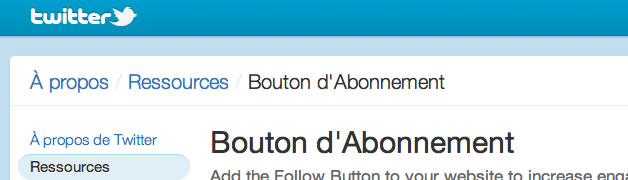 Un bouton Follow en 1 clic Twitter 3