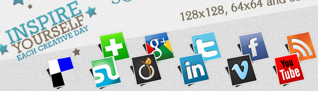 Pack Icônes design réseaux sociaux 1