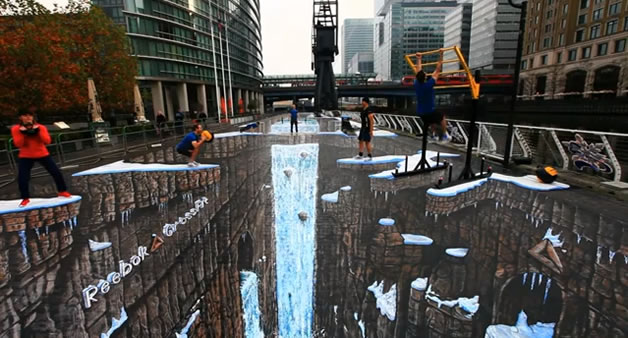 Record du monde du StreetArt 3D