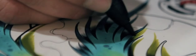 Timelapse de dessin d'un tatouage 2