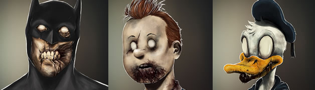 Les portraits Zombies de personnages célèbres