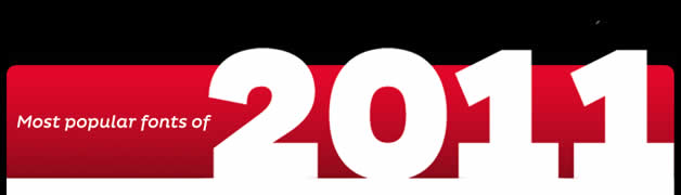 Les 15 typographies les plus populaires de 2011