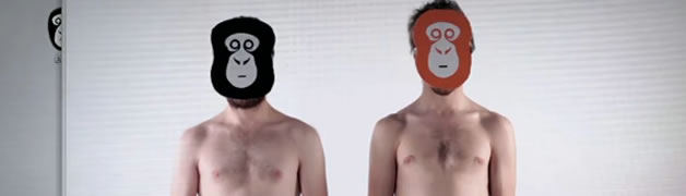 Clip Evil Twin - Le duo de singes du groupe Modeselektor 2