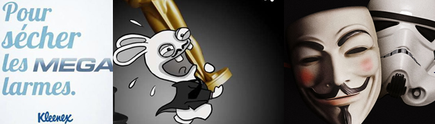 Quand les marques utilisent les phénomènes d’actualités 2012 (the artist, megaupload, anonymous…)