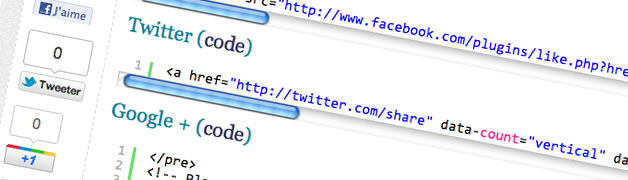Comment intégrer les boutons de partages de réseaux sociaux sans plugin 1