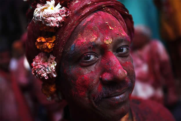 Holi Festival en Inde par Kevin Frayer 6