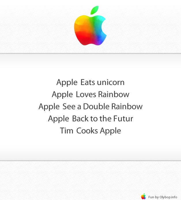 Nouveau Logo Apple et ses déclinaisons produits 2