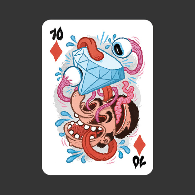 52 Aces - Jeu de cartes avec 52 illustrateurs 19