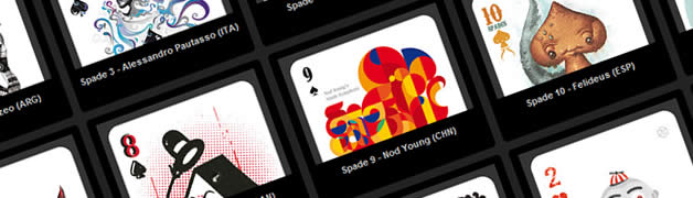 52 Aces – Jeu de cartes avec 52 illustrateurs