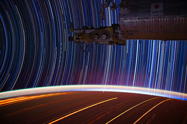 Photos longues poses de la Terre depuis l'espace 7