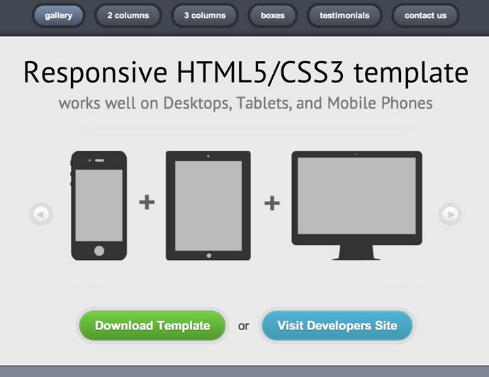 template gratuit design responsive 1