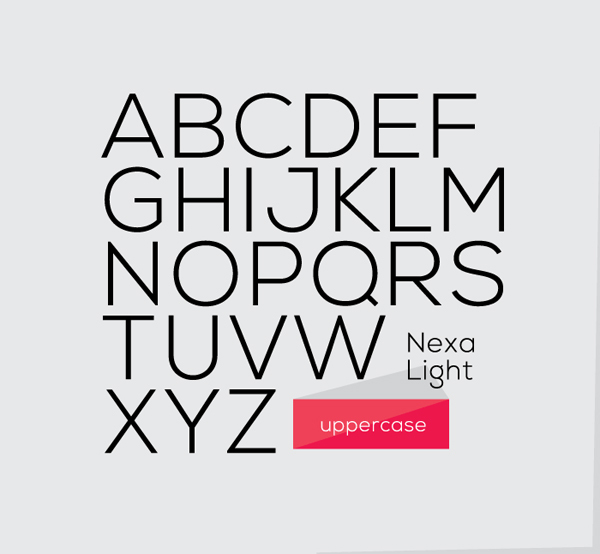 Typographie NEXA - Free Font 2