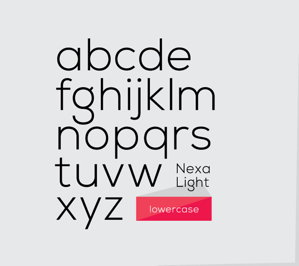 Typographie NEXA - Free Font 3