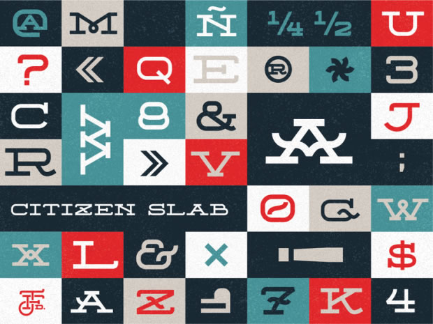Typographie : Citizen Slab | Free Font