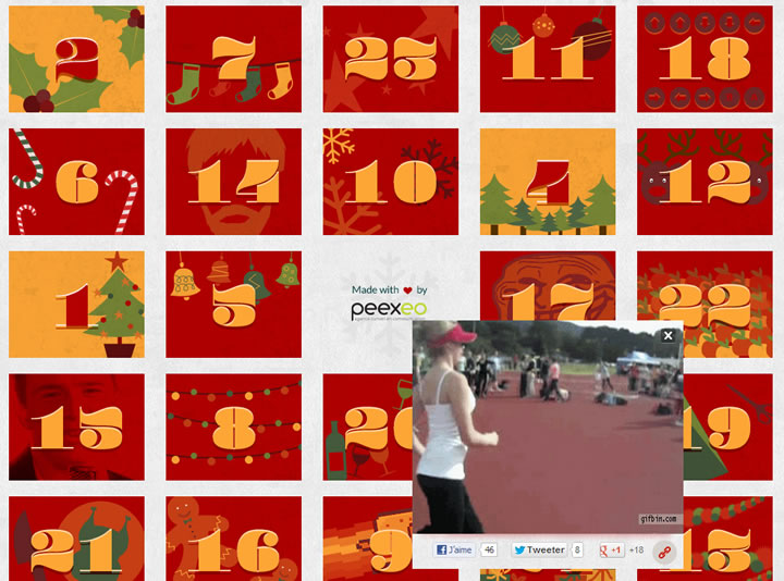 Calendrier de l'avent - La fête des Gifs 1