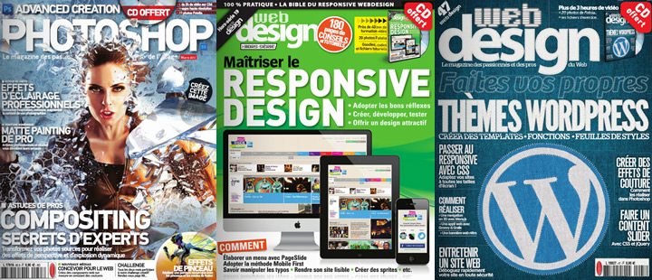 [Concours FINI] Gagnez 5 packs de magazines webdesign et créatifs