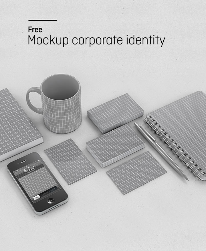 Download Ressources Mockup gratuit pour identités corporates