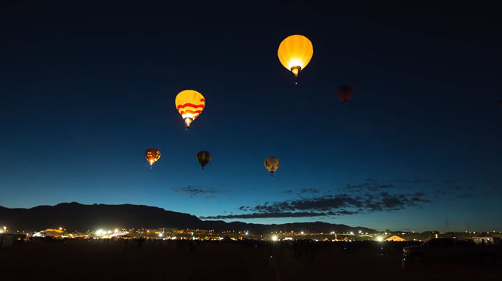 Timelapse Albuquerque Balloon Fiesta