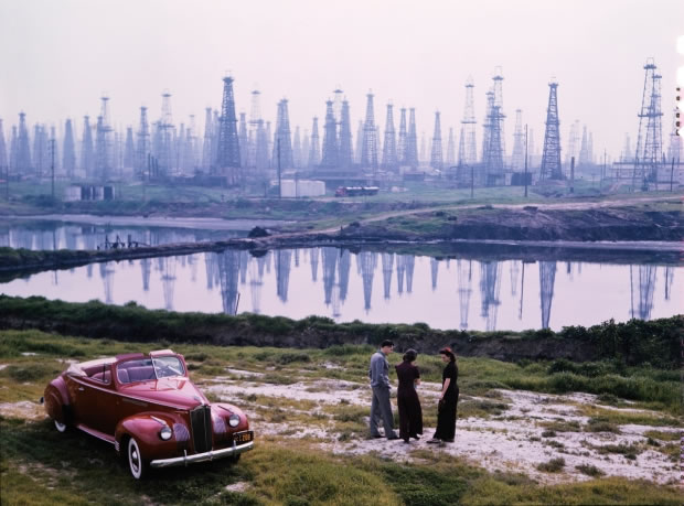 04 Plateformes-pétrolières à Signal Hill - Californie, États-Unis, 1941