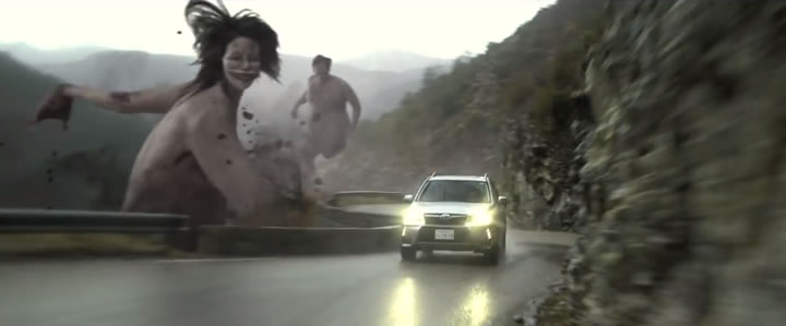 Les monstres 3D de la publicité Subaru : Forester