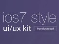 Ressources : Un kit UI/UX iOS 7 gratuit à télécharger