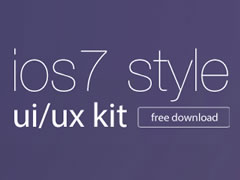 Ressources : Un kit UI/UX iOS 7 gratuit à télécharger
