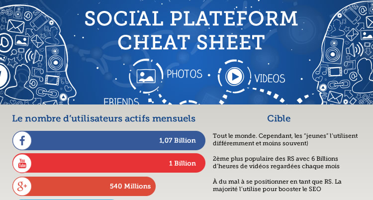 Infographie : Cartographie des réseaux sociaux ( Version Française 2014)