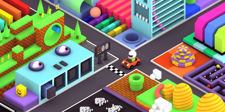 Europe in 8 bits – Un univers rétro isométrique animé et coloré