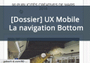 [Dossier] UX Mobile : Un menu en bas du mobile accessible au doigt