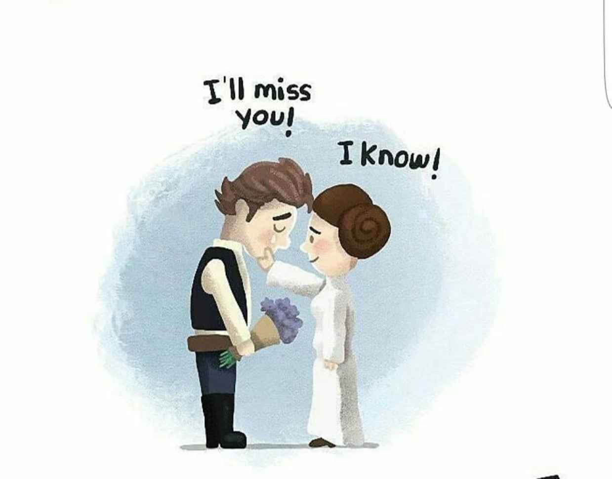 Les hommages en illustrations de Carry Fisher ou Princesse Leia dans StarWars 6