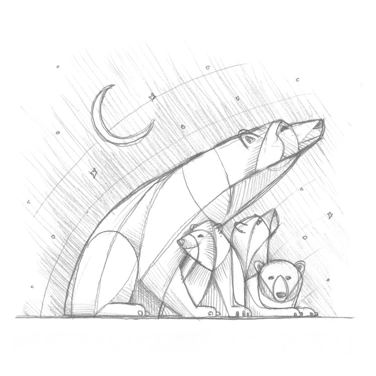 [Tuto] Comment réaliser une illustration d'ours polaires sous illustrator ? 1
