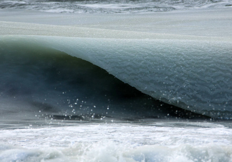 Photographies : Des vagues gelées dans le Massachussets 1