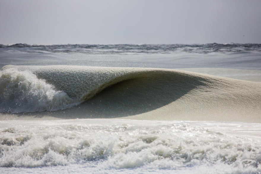 Photographies : Des vagues gelées dans le Massachussets 3