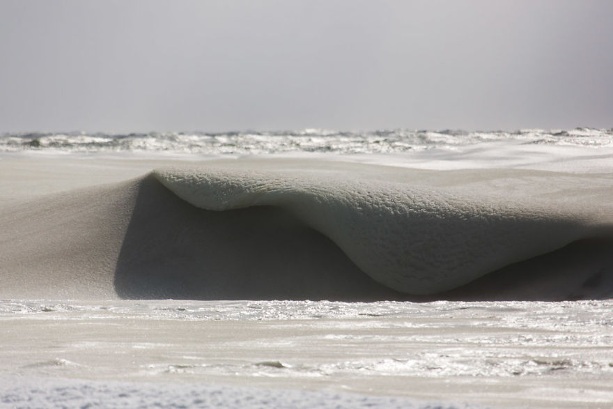 Photographies : Des vagues gelées dans le Massachussets 4