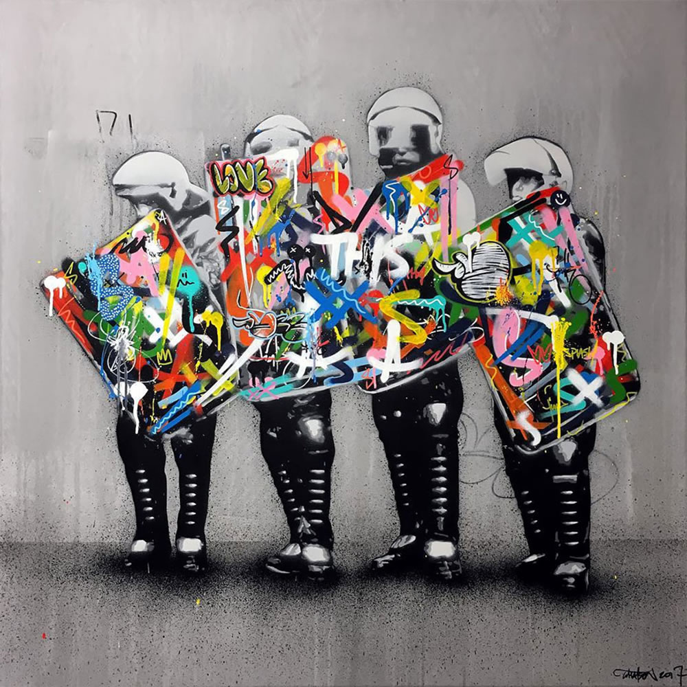 Mashup entre l'Art et StreetArt (Graffiti) - Le combo gagnant de créativité par Martin Whatson 12