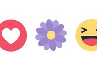 La nouvelle icône « réaction » Facebook en forme de fleur :…