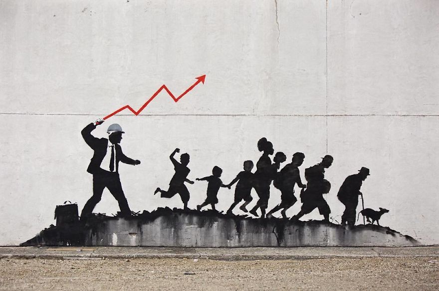 Street Art Nouvelle Oeuvre Satirique De Banksy 2018 Olybop Street Art Nouvelle Oeuvre Satirique De Banksy 2018 Olybop