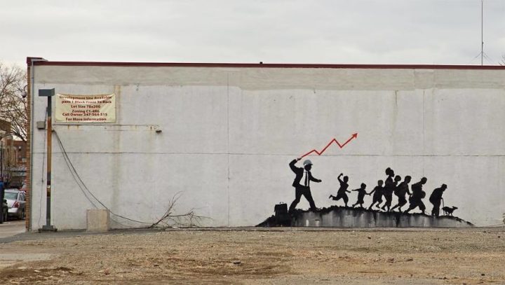 [Street Art] Nouvelle Oeuvre satirique de Banksy 2018 - #Olybop