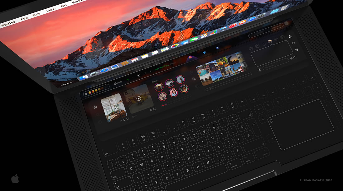 Concept de Touchbar pour Macbook Pro 2018 4