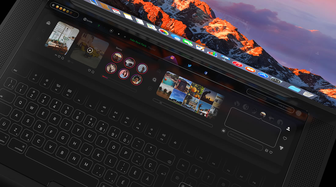 Concept de Touchbar pour Macbook Pro 2018 5